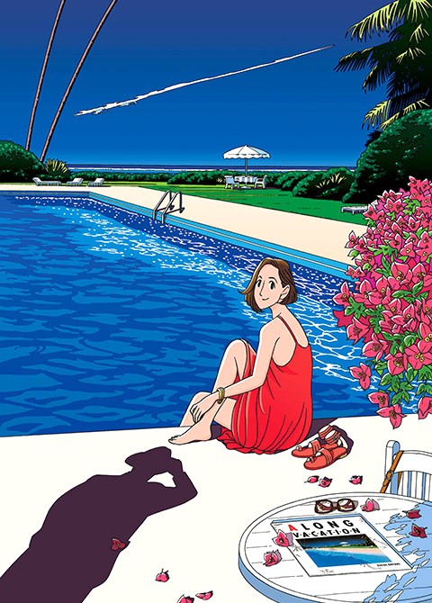 わたせせいぞうの絵画作品　タイトルは、heart vacation